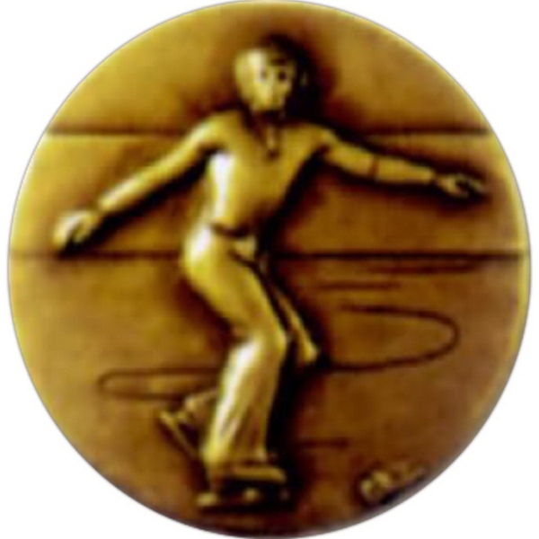 Diamond cut brass medal - 2".... from ASI 67961 Lorente LLC / Lorente