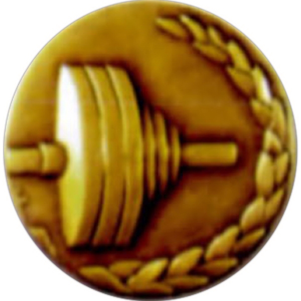 Diamond cut brass medal - 2".... from ASI 67961 Lorente LLC / Lorente