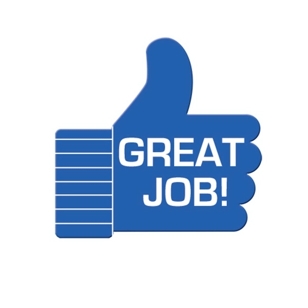 Thumbs Up shaped hand fan without stick with a high gloss... from ASI 67620 Lion Circle Corp / Lion/Circle