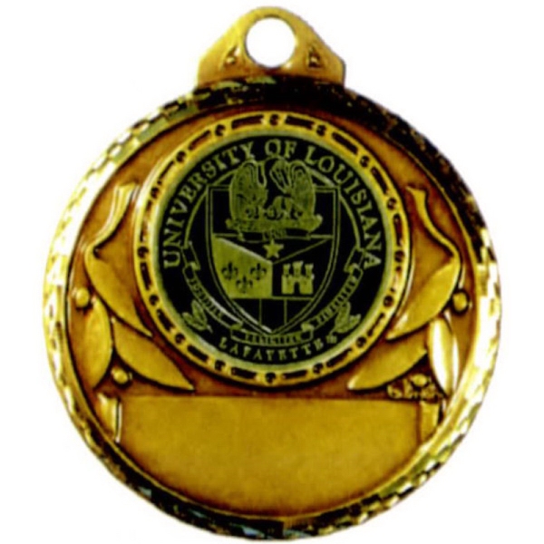 Diamond cut brass medal - 2".... from ASI 67961 Lorente LLC / Lorente