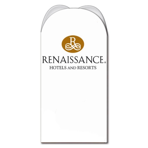 Three sided table tent made from paper board.... from ASI 67620 Lion Circle Corp / Lion/Circle