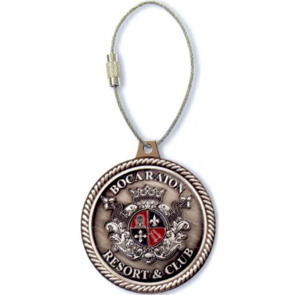 Winner's circle bag tag - 2 1/4".... from ASI 67961 Lorente LLC / Lorente