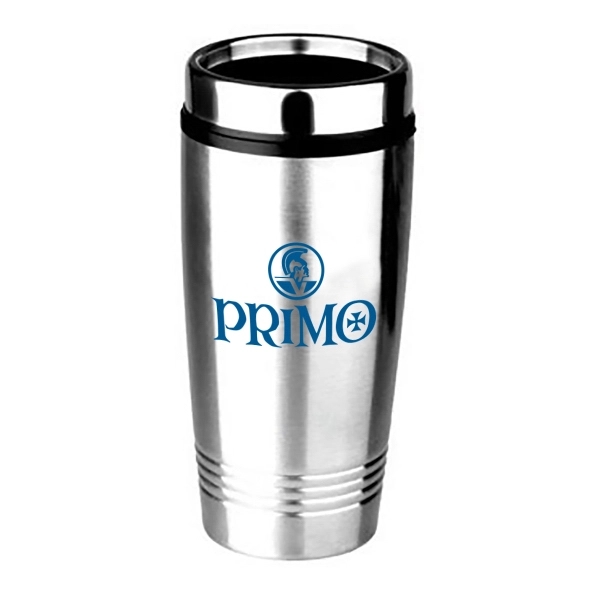 16 Oz. stainless steel tumbler with plastic interior with removable sip... from ASI 40544 Binaco / Binaline
