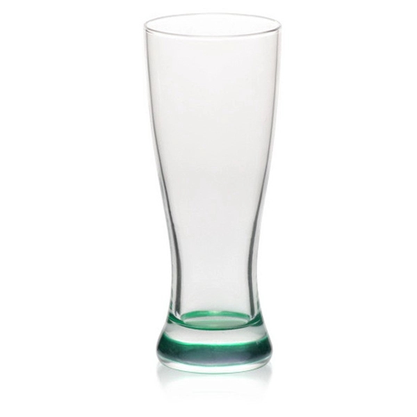 Clear 12 oz pilsner glass with thick bottom glass design and... from ASI 39552 BEL Promo