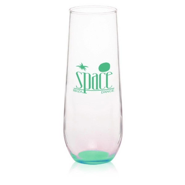 Clear stemless champagne flute glass, 8 oz.... from ASI 39552 BEL Promo