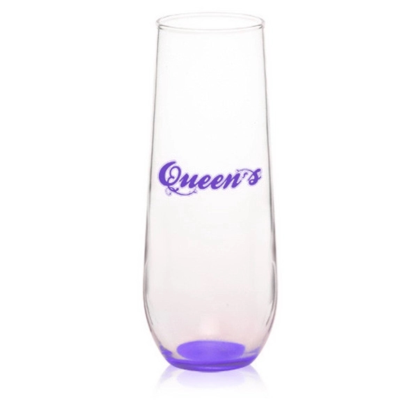 Clear stemless champagne flute glass, 8 oz.... from ASI 39552 BEL Promo