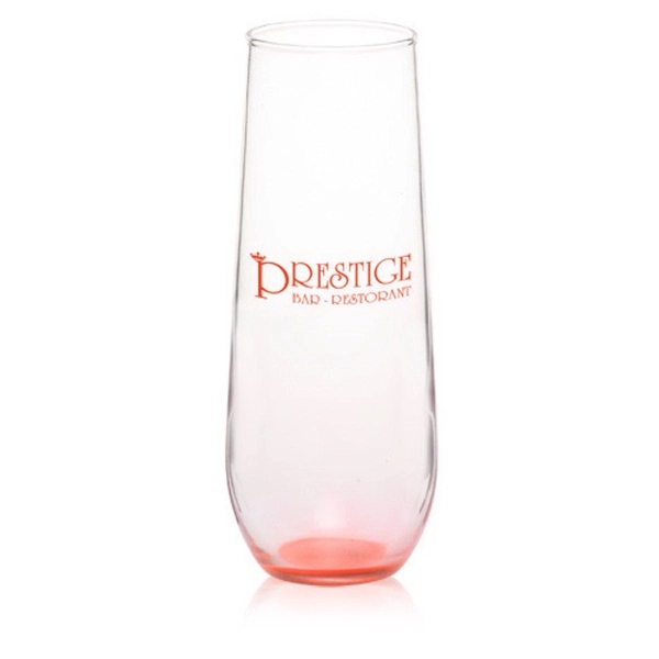 Clear stemless champagne flute glass, 8 oz.... from ASI 39552 BEL Promo