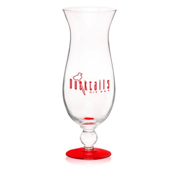 Clear hurricane glass, 16 oz.... from ASI 39552 BEL Promo