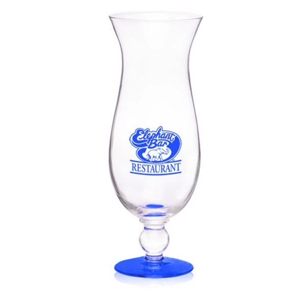 Clear hurricane glass, 16 oz.... from ASI 39552 BEL Promo