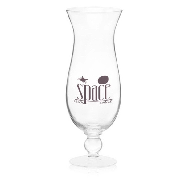 Clear hurricane glass, 16 oz.... from ASI 39552 BEL Promo