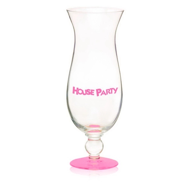Clear hurricane glass, 16 oz.... from ASI 39552 BEL Promo