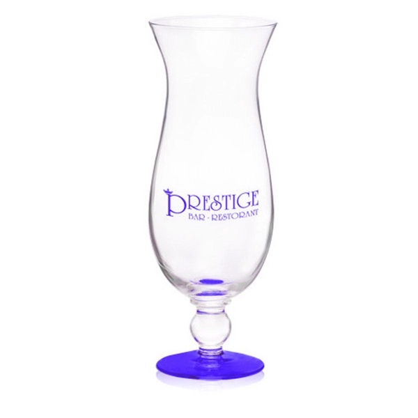 Clear hurricane glass, 16 oz.... from ASI 39552 BEL Promo