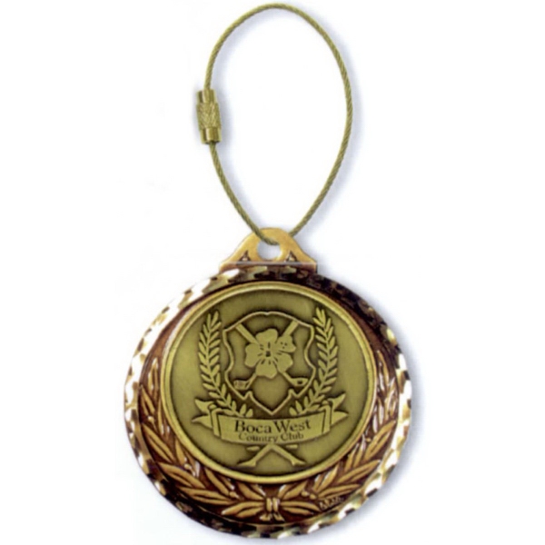 Winner's circle bag tag - 2 3/4".... from ASI 67961 Lorente LLC / Lorente