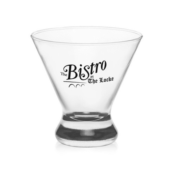 Clear cosmopolitan glass with thick protruding base and smooth rim, 8.25... from ASI 39552 BEL Promo