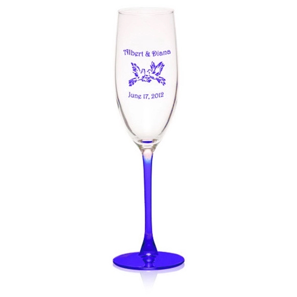 Clear champagne flute glass, 8 oz.... from ASI 39552 BEL Promo