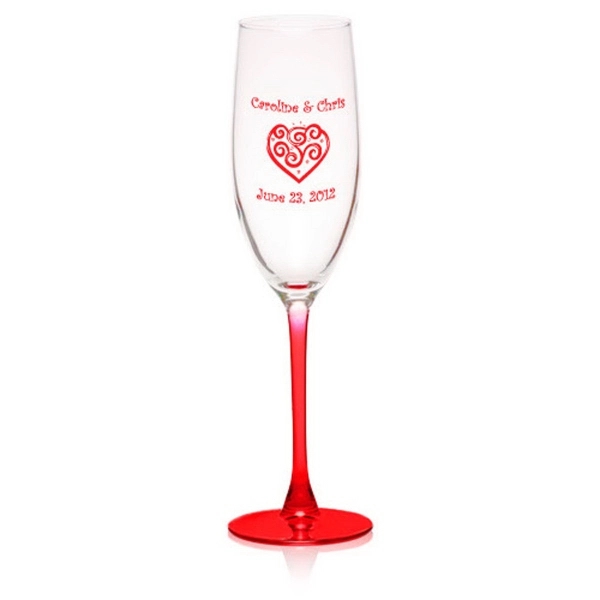 Clear champagne flute glass, 8 oz.... from ASI 39552 BEL Promo