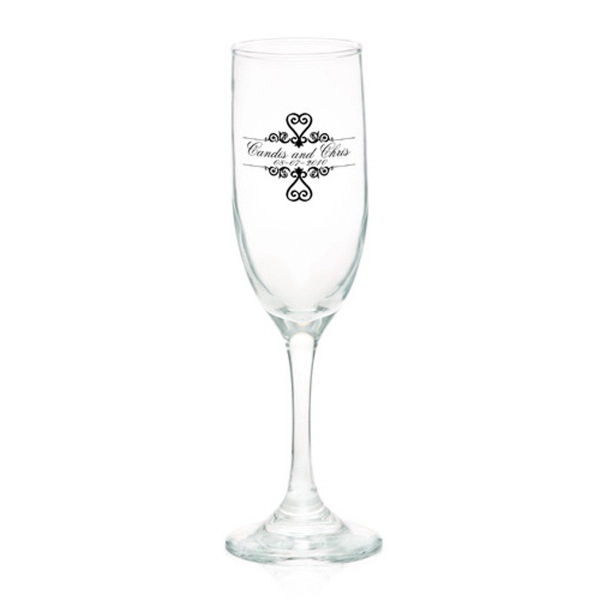 Clear 6.25 oz flute glass.... from ASI 39552 BEL Promo