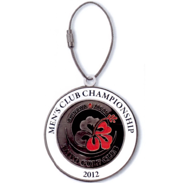 Dome Border bag tag - 2 3/4"... from ASI 67961 Lorente LLC / Lorente