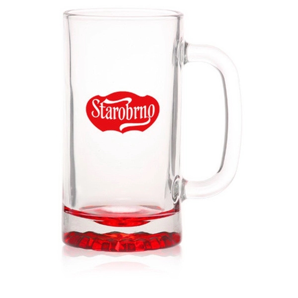 16 oz. clear glass beer mug with star bottom base.... from ASI 39552 BEL Promo