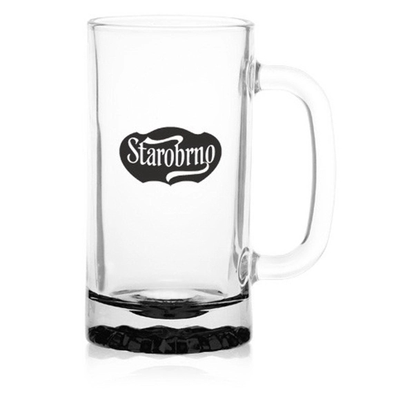 16 oz. clear glass beer mug with star bottom base.... from ASI 39552 BEL Promo