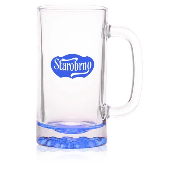 16 oz. clear glass beer mug with star bottom base.... from ASI 39552 BEL Promo
