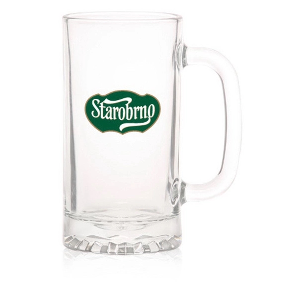16 oz. clear glass beer mug with star bottom base.... from ASI 39552 BEL Promo