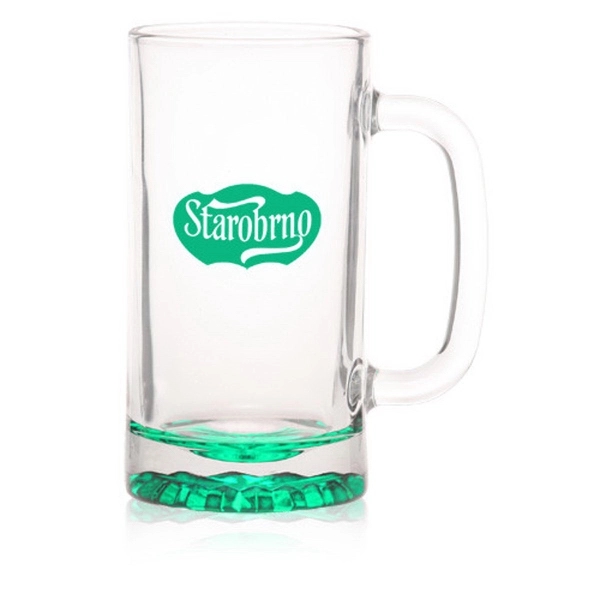 16 oz. clear glass beer mug with star bottom base.... from ASI 39552 BEL Promo