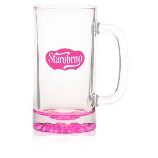 16 oz. clear glass beer mug with star bottom base.... from ASI 39552 BEL Promo