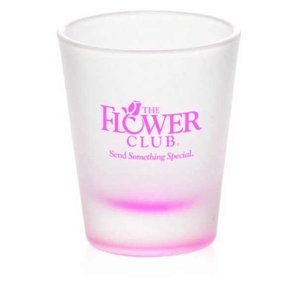 Printed frosted clear shot glass, 1.75 oz.... from ASI 39552 BEL Promo