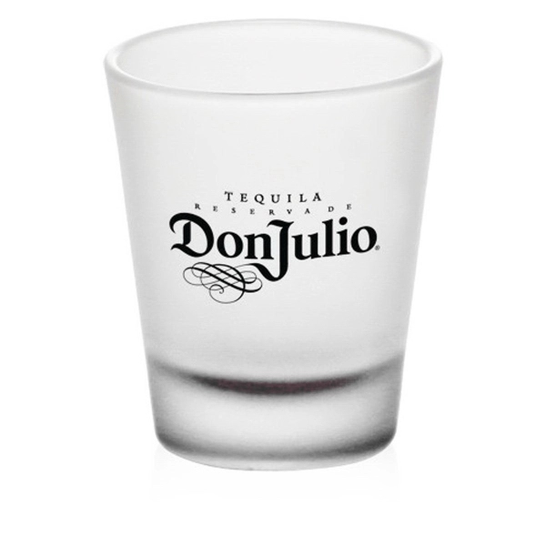 Printed frosted clear shot glass, 1.75 oz.... from ASI 39552 BEL Promo