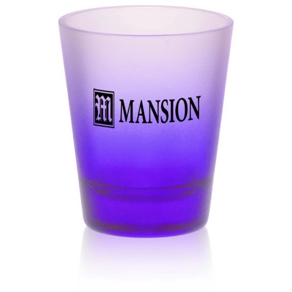 Clear frosted 2 oz shot glass.... from ASI 39552 BEL Promo