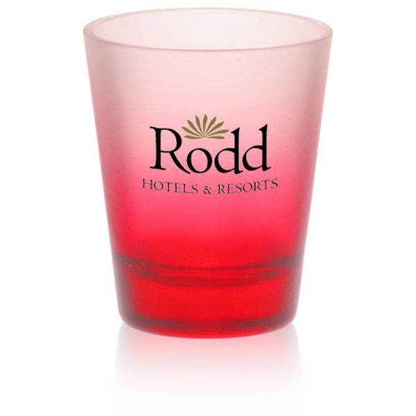 Clear frosted 2 oz shot glass.... from ASI 39552 BEL Promo