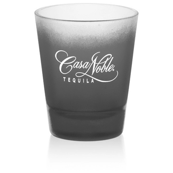 Clear frosted 2 oz shot glass.... from ASI 39552 BEL Promo