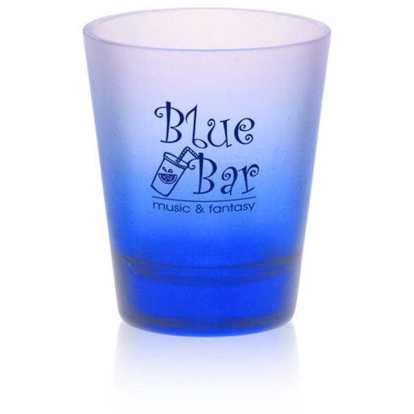 Clear frosted 2 oz shot glass.... from ASI 39552 BEL Promo