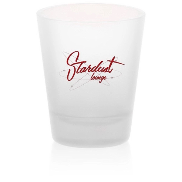 Clear frosted 2 oz shot glass.... from ASI 39552 BEL Promo