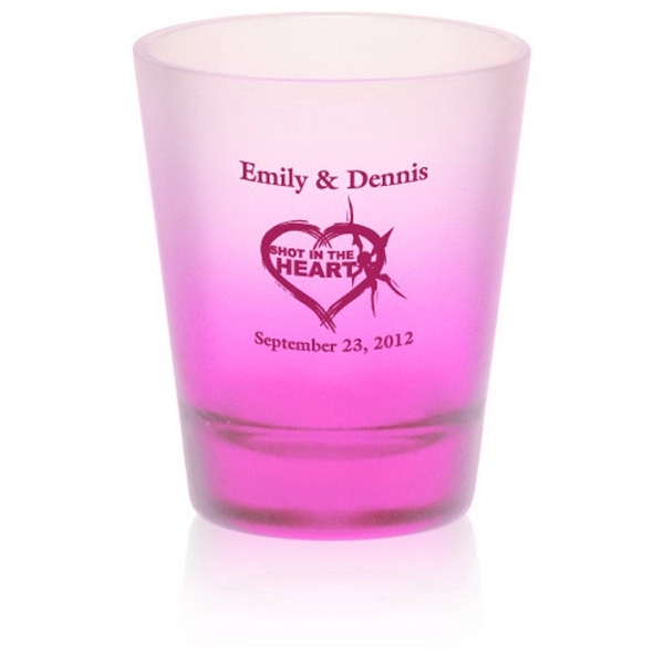 Clear frosted 2 oz shot glass.... from ASI 39552 BEL Promo