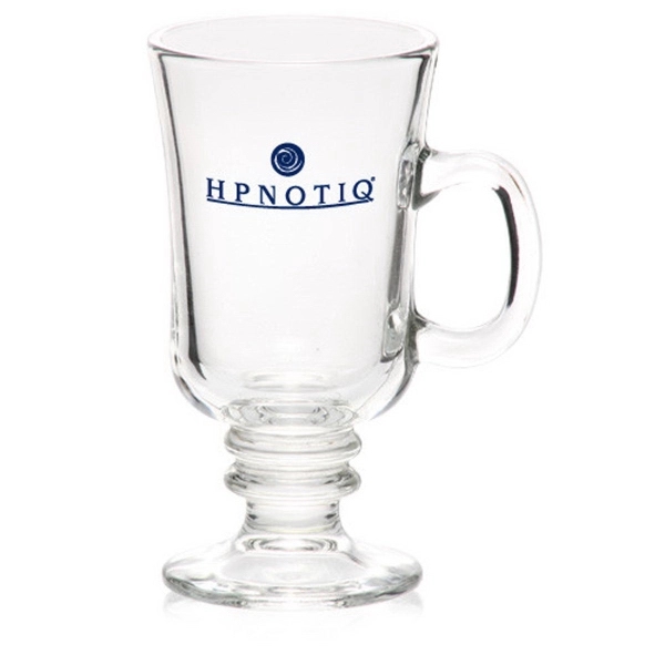 8.5 oz. clear glass Irish coffee mug with ribbed stem and... from ASI 39552 BEL Promo