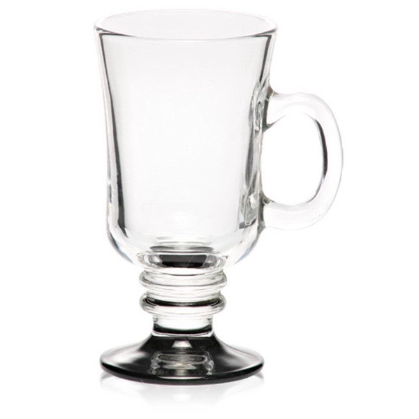 8.5 oz. clear glass Irish coffee mug with ribbed stem and... from ASI 39552 BEL Promo