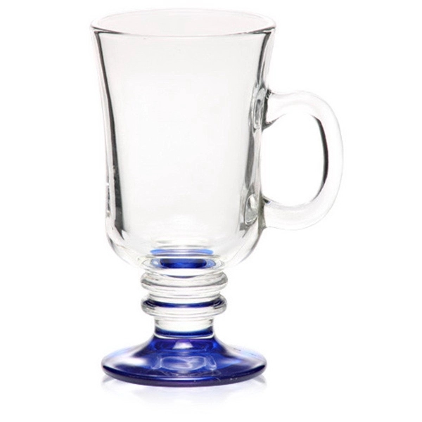 8.5 oz. clear glass Irish coffee mug with ribbed stem and... from ASI 39552 BEL Promo