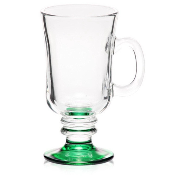 8.5 oz. clear glass Irish coffee mug with ribbed stem and... from ASI 39552 BEL Promo