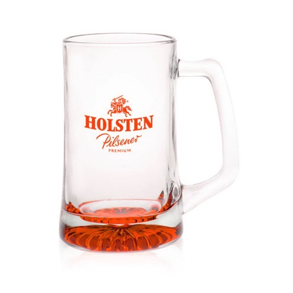 25 oz. tall glass beer mug with star bottom.... from ASI 39552 BEL Promo