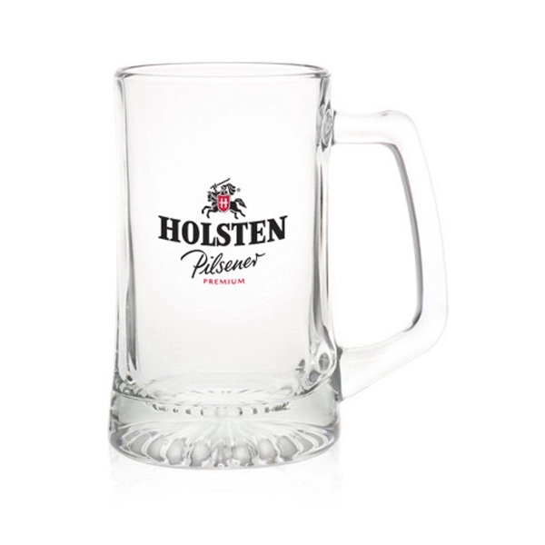 25 oz. tall glass beer mug with star bottom.... from ASI 39552 BEL Promo