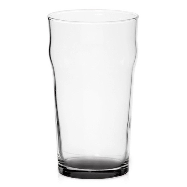 Clear 19 oz tapered pub glass with slick curve glass design.... from ASI 39552 BEL Promo