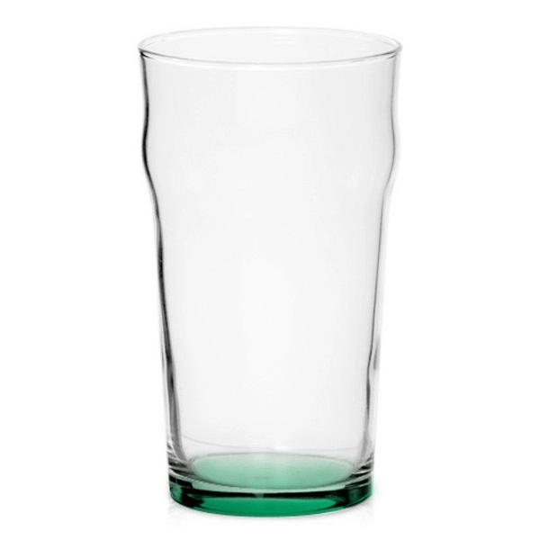 Clear 19 oz tapered pub glass with slick curve glass design.... from ASI 39552 BEL Promo