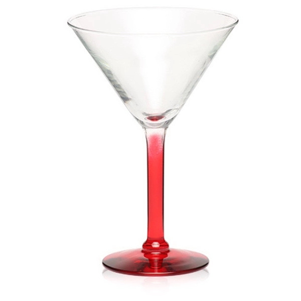 Clear 8.5 oz martini glass with a thick stem design and... from ASI 39552 BEL Promo