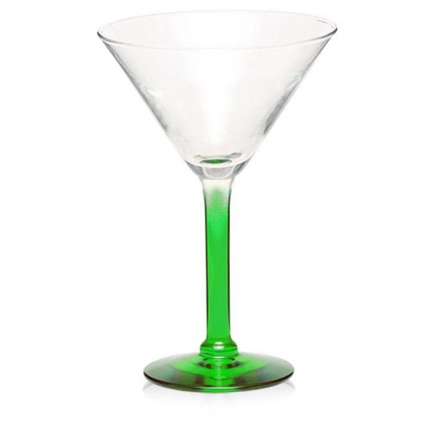 Clear 8.5 oz martini glass with a thick stem design and... from ASI 39552 BEL Promo