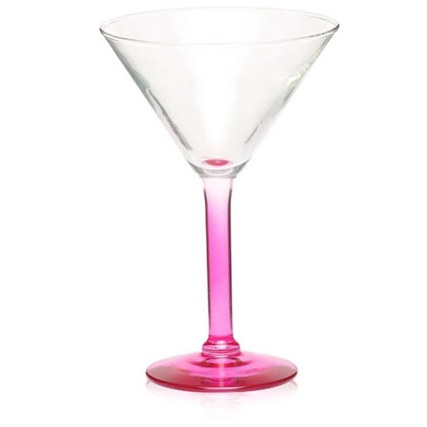 Clear 8.5 oz martini glass with a thick stem design and... from ASI 39552 BEL Promo