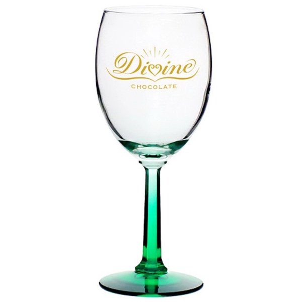 Clear 10 oz. wine glass with hexagonally shaved stem and smooth... from ASI 39552 BEL Promo