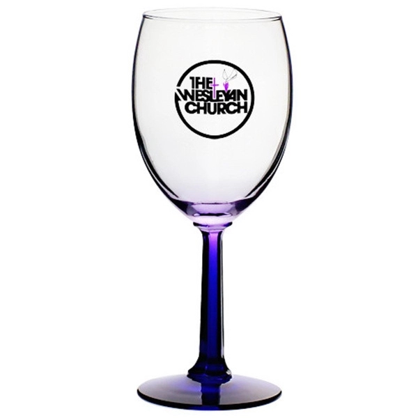 Clear 10 oz. wine glass with hexagonally shaved stem and smooth... from ASI 39552 BEL Promo