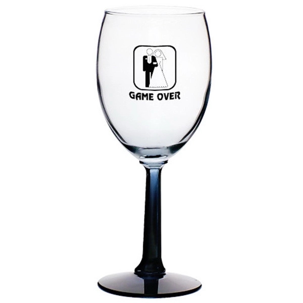 Clear 10 oz. wine glass with hexagonally shaved stem and smooth... from ASI 39552 BEL Promo